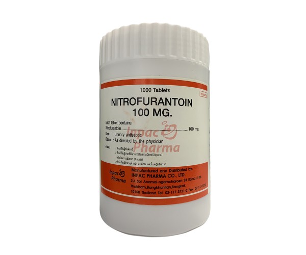 Thuốc điều trị nhiễm khuẩn đường tiểu Nitrofurantoin 100mg Inpac Pharma (1000 viên/chai)